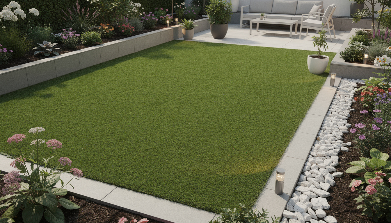 découvrez des idées inspirantes pour l'aménagement de jardin avec gazon synthétique et apprenez à éviter les pièges courants pour un espace extérieur esthétique et durable.